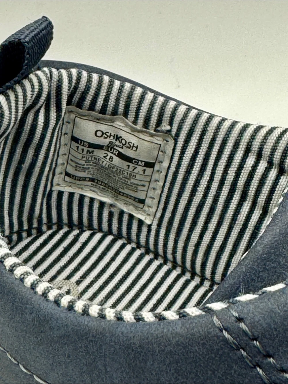 OshKosh B'gosh Navy Lace-Up Kids Sneakers